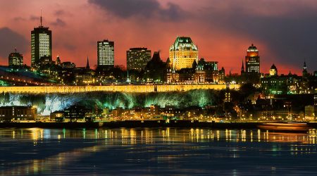 Quebec City, a vue from Levis