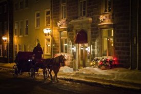 Winter Carriage ride at the Manoir