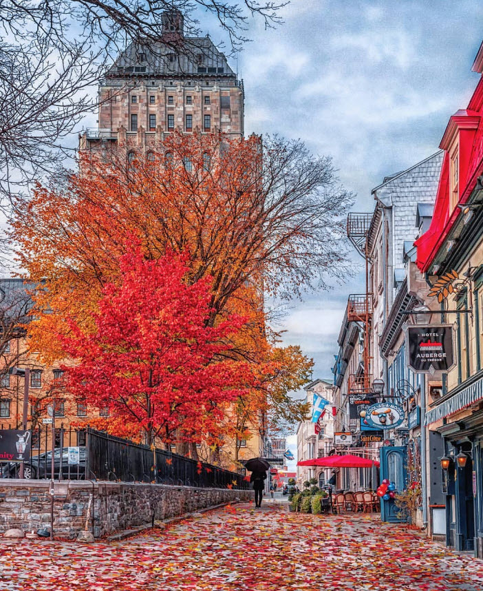 La rue Sainte-Anne en automne, Ville de Québec