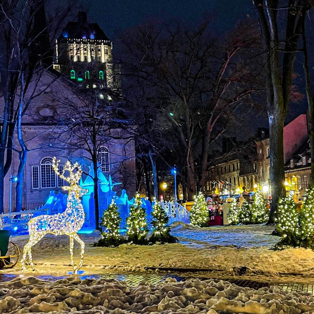 Christmas activity in Old Quebec